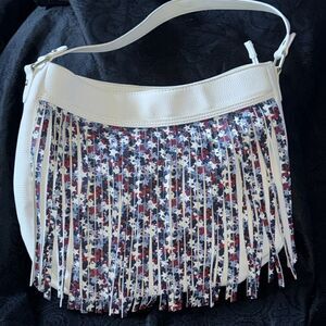 Charming, Charlie fringed red, white and blue star bag